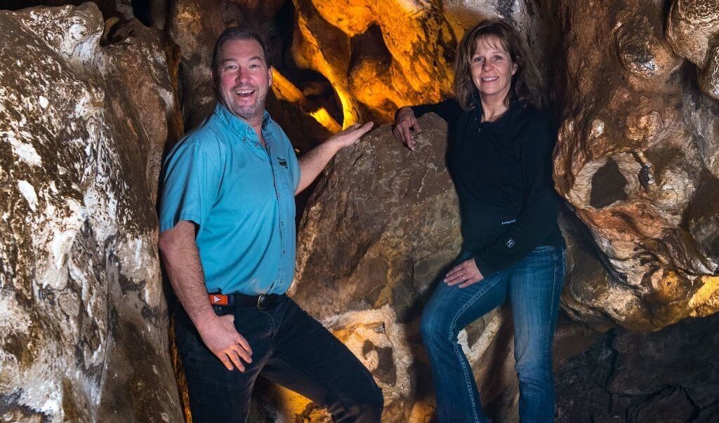 Steve and Jeanne Beckley at Glenwood Caverns Adventure Park