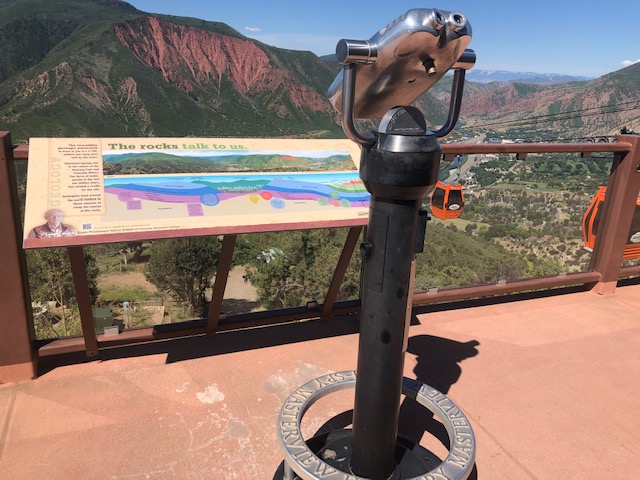 Spring break views of Glenwood Springs from the Viewing Deck a
