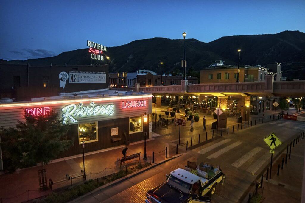Art in Glenwood Springs includes vintage neon signs