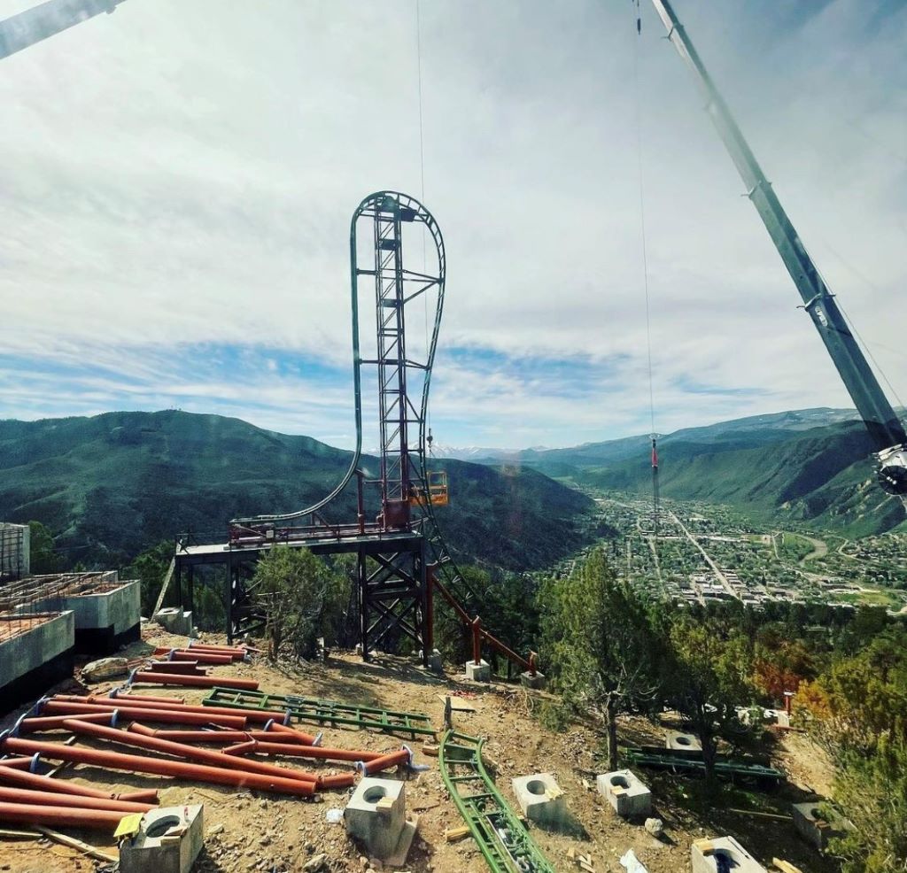 Construction continues on new Defiance coaster