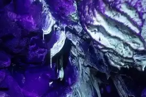 See the caves in a whole new light by adding on a black light tour.